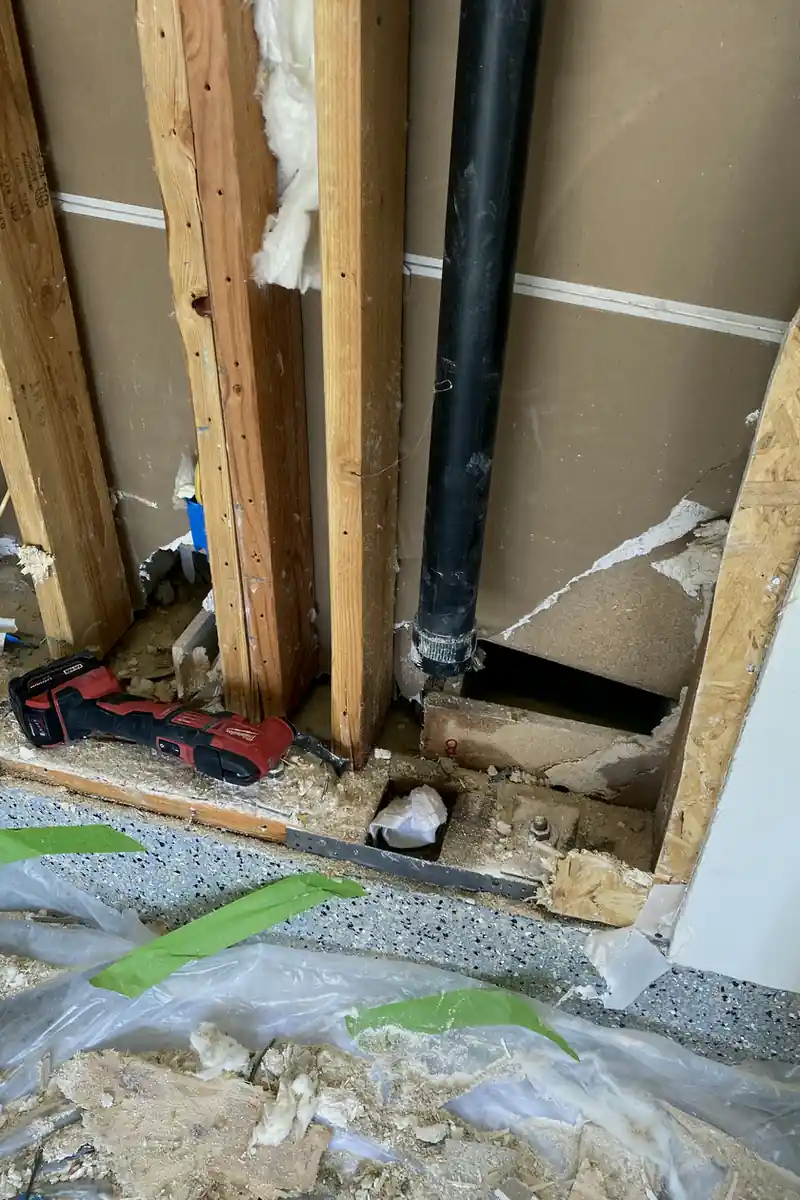 Hole patched in drywall with a smooth, even surface and no visible seams in a Brea home