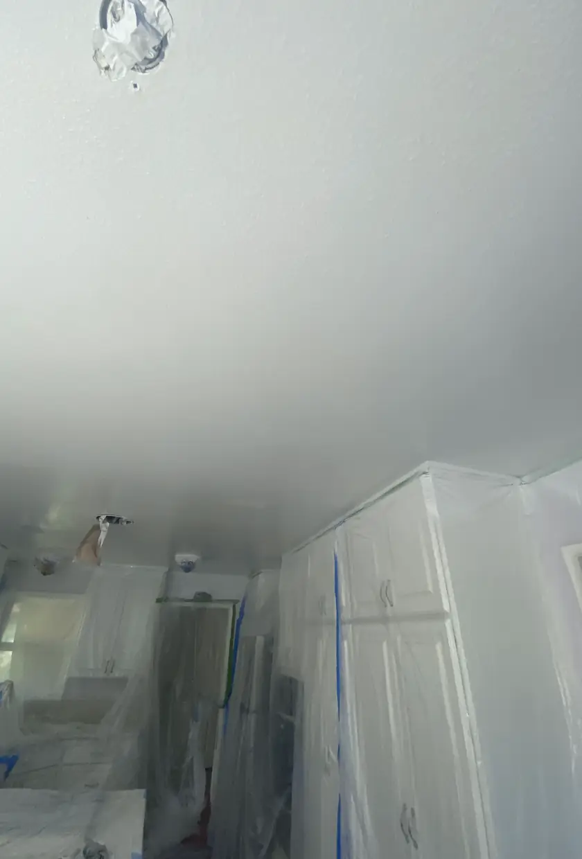 Patched drywall hole in La Palma finished with smooth, flat surface and no visible seams under natural light.