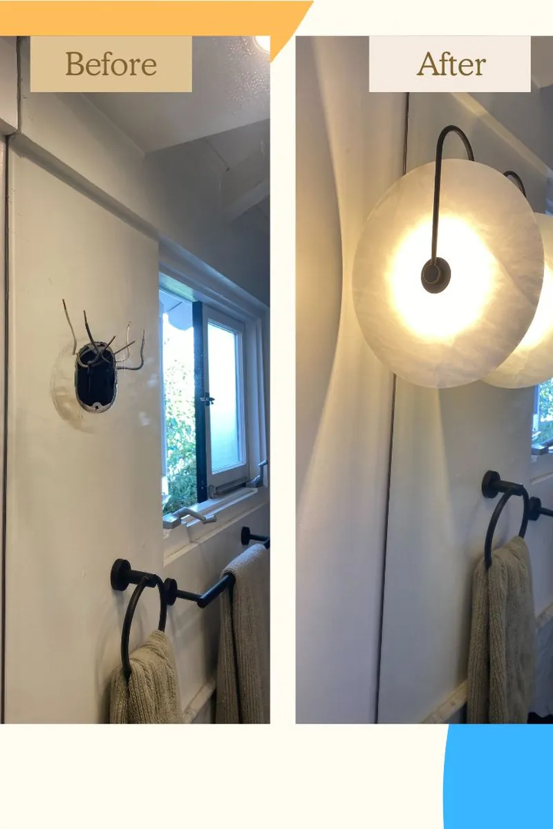 Repaired drywall with a patched hole now showing a smooth, flat surface with no visible seams and even natural light reflection.